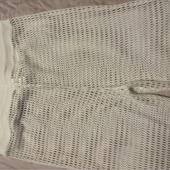 Shade & Shore Beige Crochet Knit Pants - Picture 5 of 8